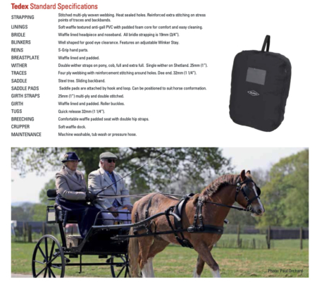 Tedex大型馬用馬車ハーネスセット - 馬具・乗馬用品のサジタリアス