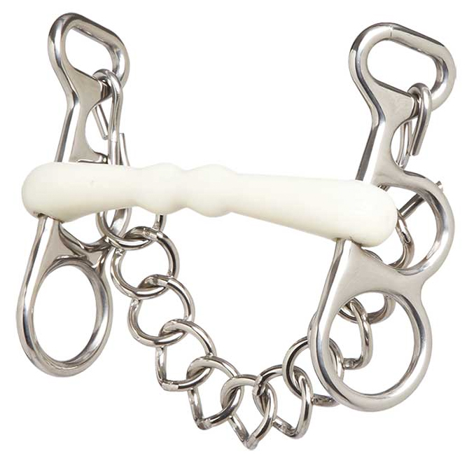 Zilco馬車用バタフライ・ホワイトマウスハミ