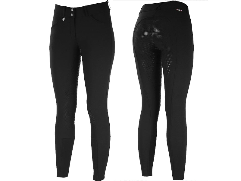 horze婦人GPシリコンフルシートブリーチ黒