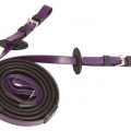 Zilcoレース用16mmスモールピンプルゴム手綱145㎝紫