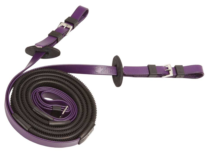 Zilcoレース用16mmスモールピンプルゴム手綱145㎝紫