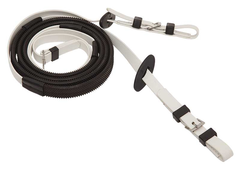 Zilcoレース用16mmスモールピンプルゴム手綱145㎝白