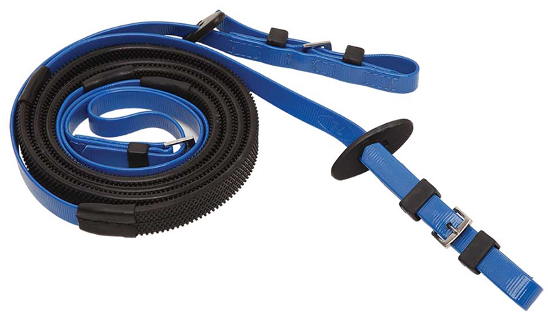 Zilcoレース用16mmスモールピンプルゴム手綱145㎝ロイヤルブルー