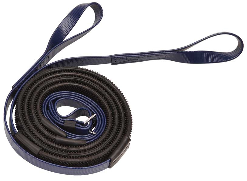 Zilcoレース用16mmスモールピンプルゴム・手綱 ループ145㎝紺