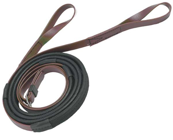 Zilcoレース用16mmスモールピンプルゴム・手綱 ループ145㎝茶