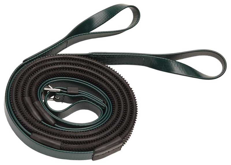 Zilcoレース用16mmスモールピンプルゴム・手綱 ループ145㎝ダークグリーン