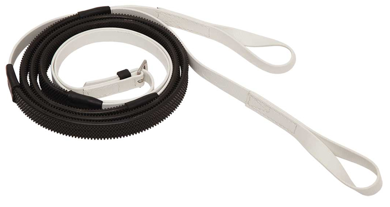 Zilcoレース用16mmスモールピンプルゴム・手綱 ループ145㎝白