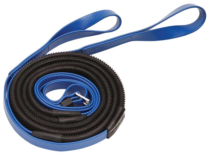 Zilcoレース用16mmスモールピンプルゴム・手綱 ループ145㎝ロイヤルブルー