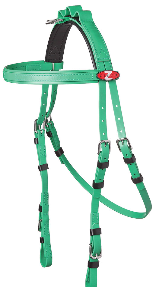 Zilcoハーネス/繋駕用頭絡グリーン