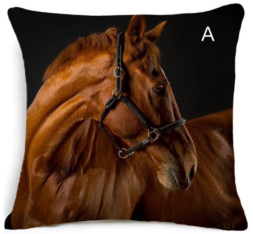 ホースプリントクッション