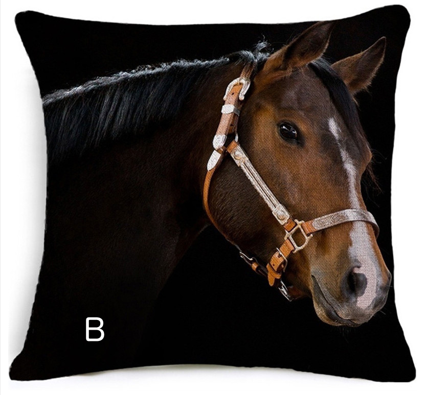 ホースプリントクッション