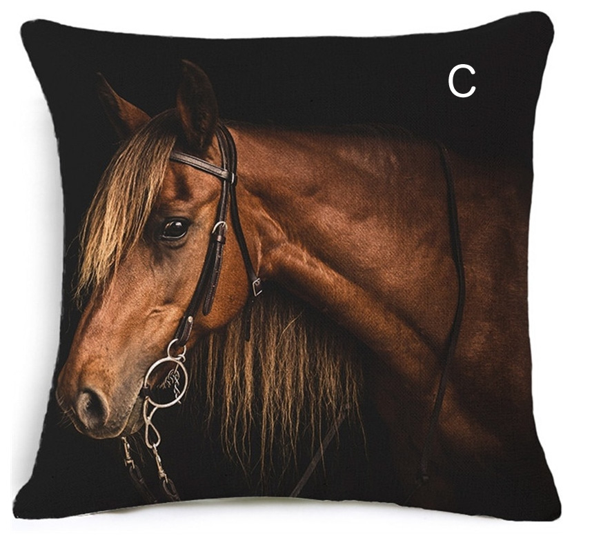 ホースプリントクッション