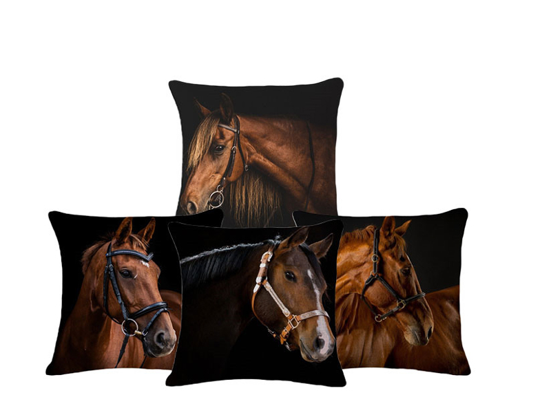 ホースプリントクッション