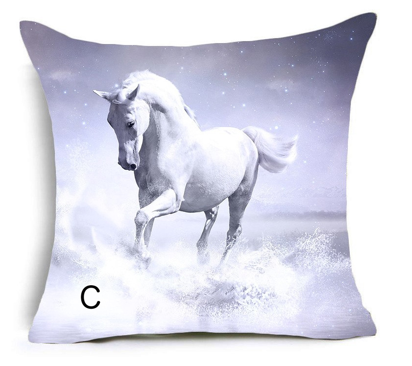 ホースプリントクッション (ポリエステル)