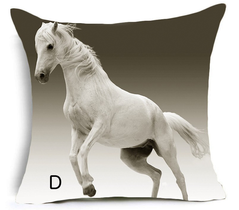 ホースプリントクッション (ポリエステル)