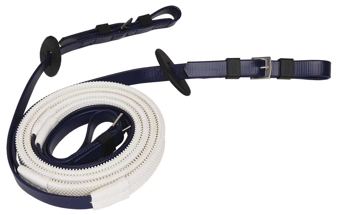 Zilcoレース用16mmスモールピンプルゴム手綱145㎝ (白グリップ)