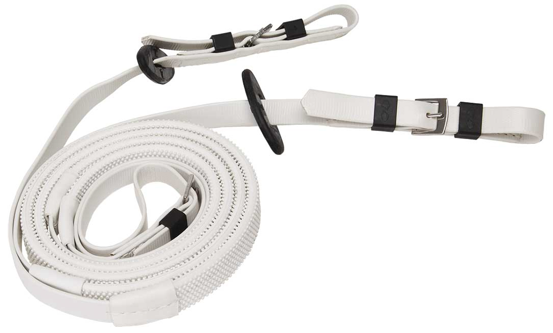 Zilcoレース用16mmスモールピンプルゴム手綱145㎝ (白グリップ)