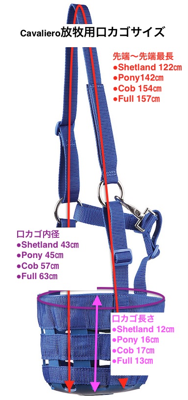 Cavaliero放牧用口カゴ
