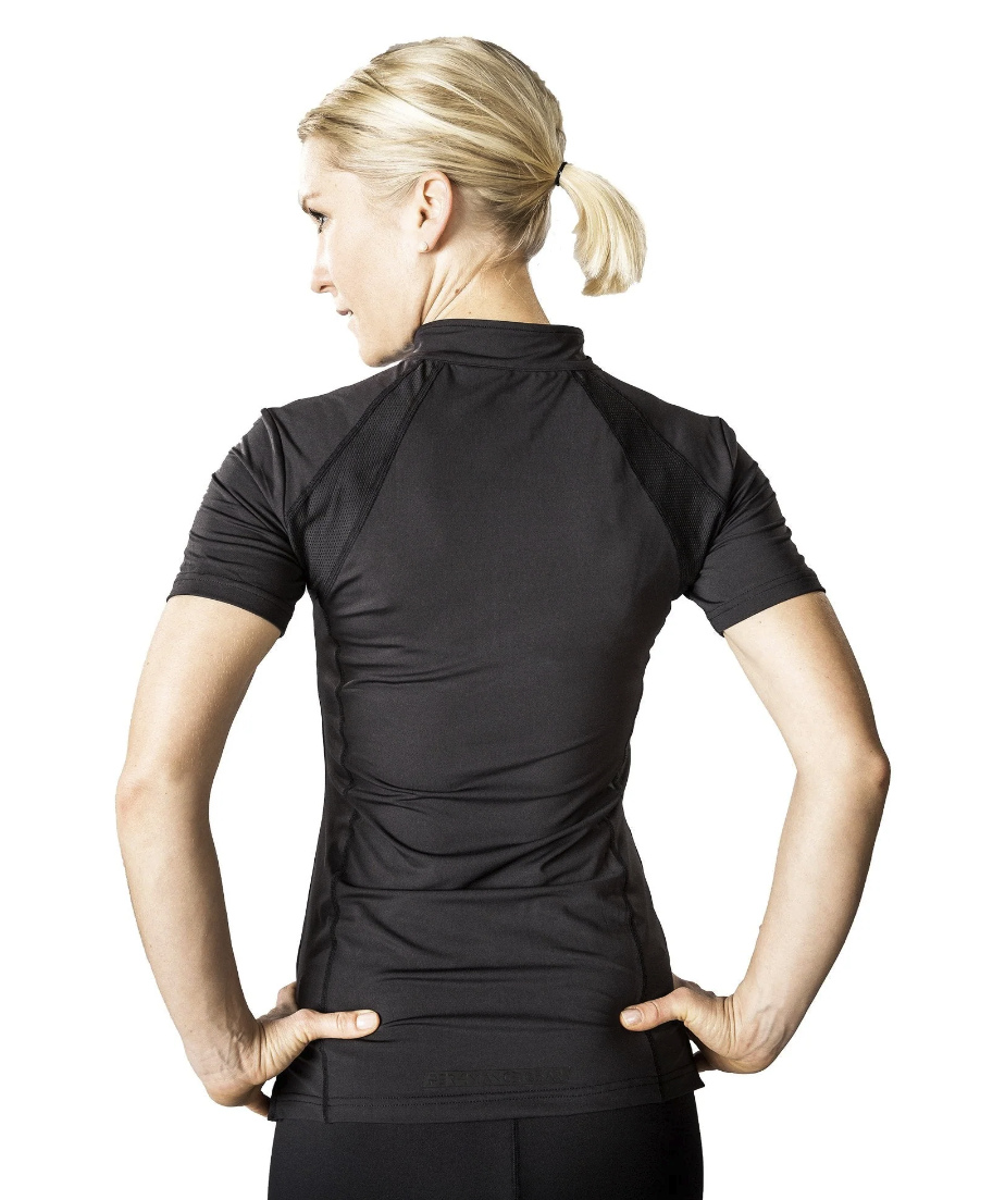 Back on Trackセラピック・オリビア・レディースハーフジップシャツ - 画像 (4)